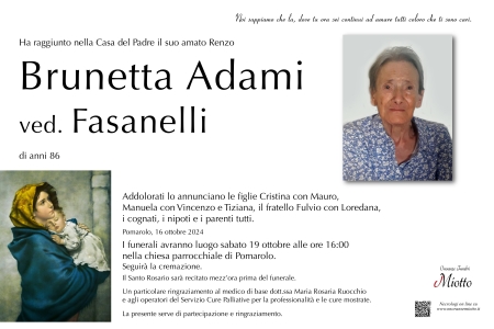 Adami Brunetta ved. Fasanelli